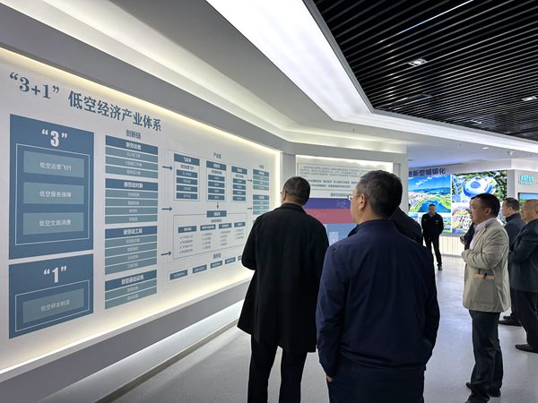 參與嘉賓了解梁平低空經(jīng)濟(jì)發(fā)展設(shè)計(jì)。黃亞輝攝