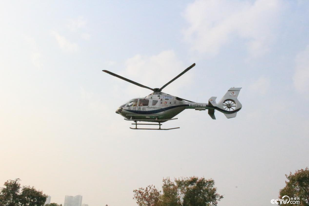 武漢南岸嘴江灘公園試飛現場  （來巧雲/攝）