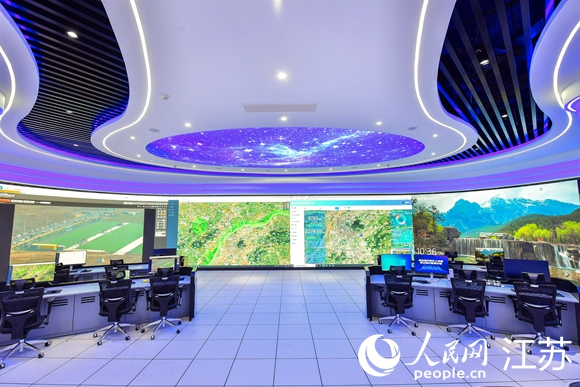 無人機運輸防汛物資。浦口高新區供圖